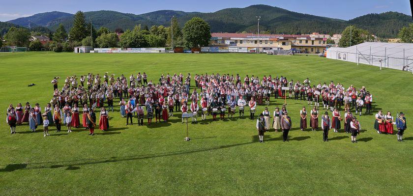 Bezirksblasmusikfest mit Marschmusikbewerbung