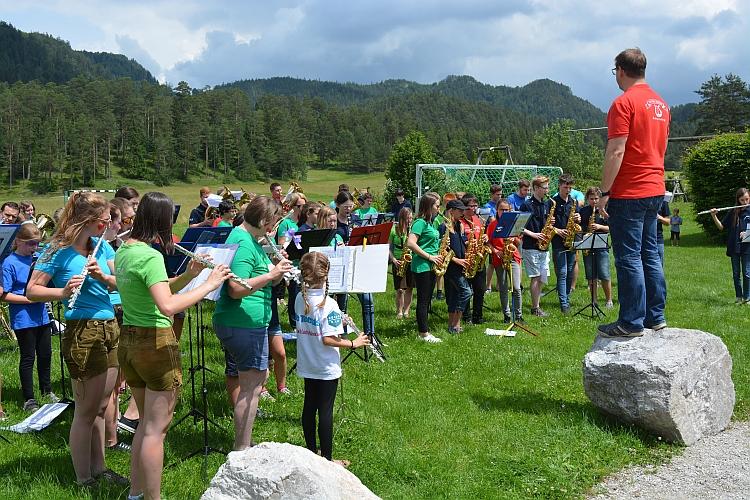 „The Greenhorns“ beim Jugend-Bezirksblasmusikfest