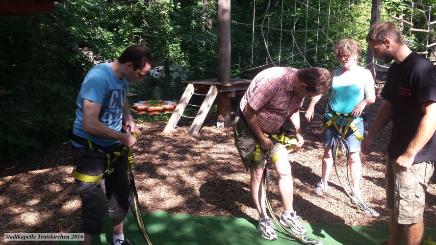 Ausflug in den Kletterpark